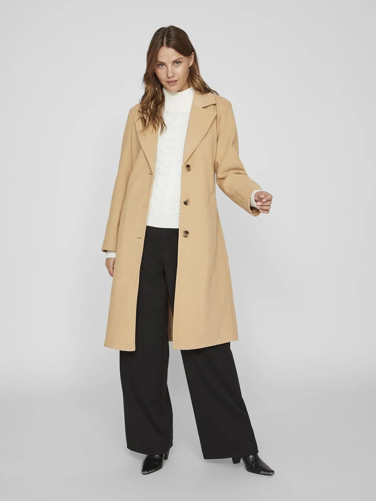 Тренчкот Vila Vipoko Женское пальто с поясом Noos, фото №6 Тренчкот Vila Vipoko Женское пальто с поясом Noos, фото №6