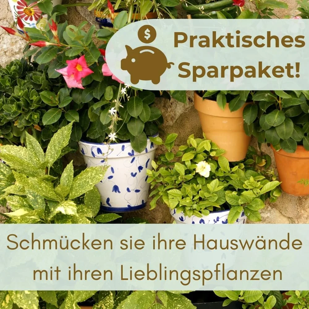 Набір настінних горщиків для квітів GarPet 2 шт. 30 см, фото №6