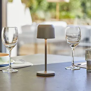 Настільна лампа Lumisky Sophia Wireless LED Warm White Dimmable 20 см Grey synthetic.ua - Фото 1