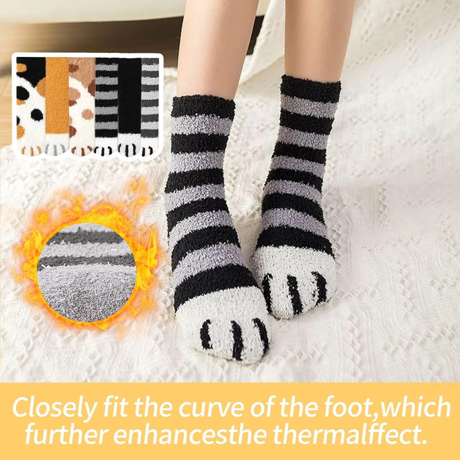 Шкарпетки Котячі лапки (6 пар), фото №5