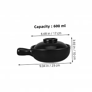 Глиняный горшок Sosoport Традиционный Donabe Термостойкий с крышкой synthetic.ua - Фото 1