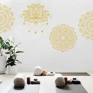 Наклейки на стіну ORIGACH Boho Mandala Mid-Century Vintage вінілові 116 x 39 см - Фото 1