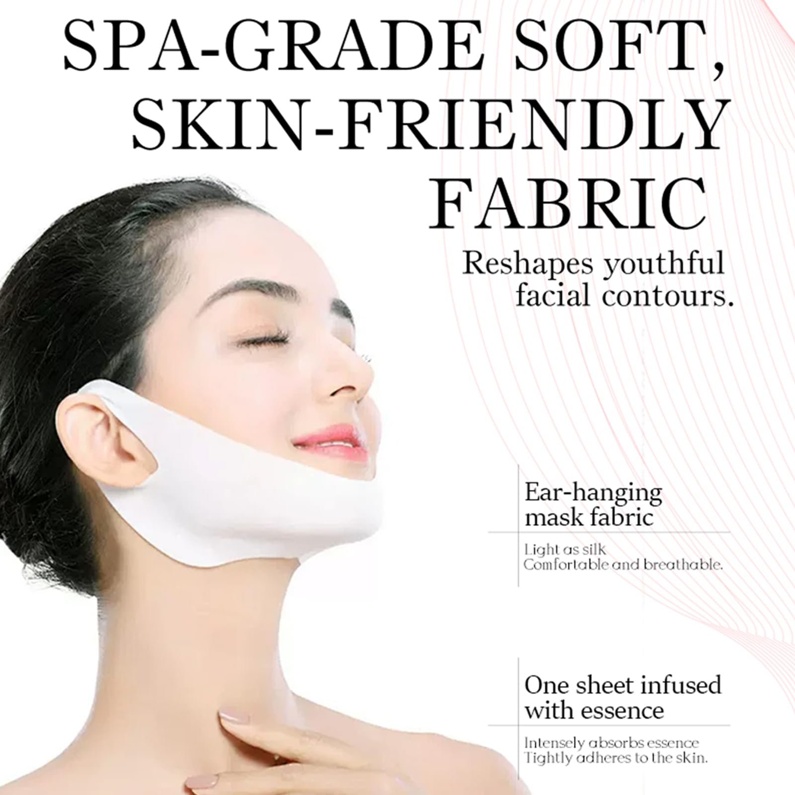 Маска для обличчя Firming V для ліфтингу V-лінії, підтягування та проти старіння (5 шт в упаковці), фото №6