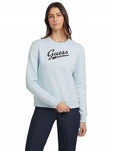 Свитшот Guess Reg Logo EMB Sweat Langarm Бирюзовый Azure Lagune S synthetic.ua - Фото 1