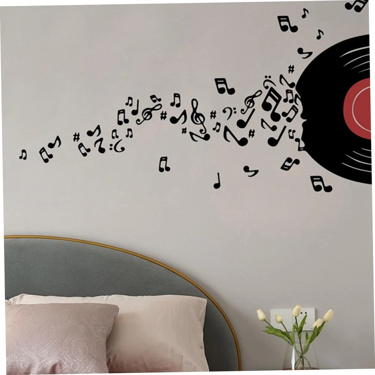 Наклейка для стін VANZACK 2 Sheets Vinyl Music Records Self-Adhesive Removable Reusable, фото №9