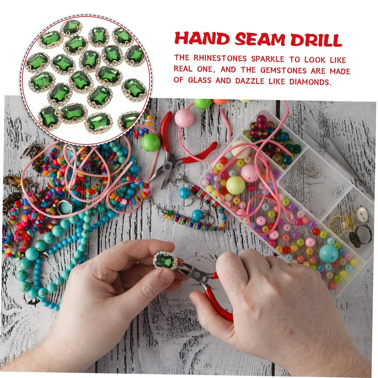 Стразы Маленькие 20шт. Декоративные украшения для одежды и рукоделия для свадеб и творческих проектов, фото №3