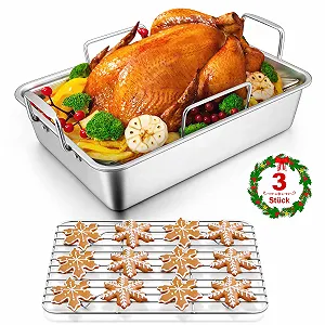 Купити Форма для запікання HaWare з решіткою з нержавіючої сталі набір із 3 шт. 35.8 x 26.7 x 9 см - Фото 1 Форма для запікання HaWare з решіткою з нержавіючої сталі набір із 3 шт. 35.8 x 26.7 x 9 см - Фото 1