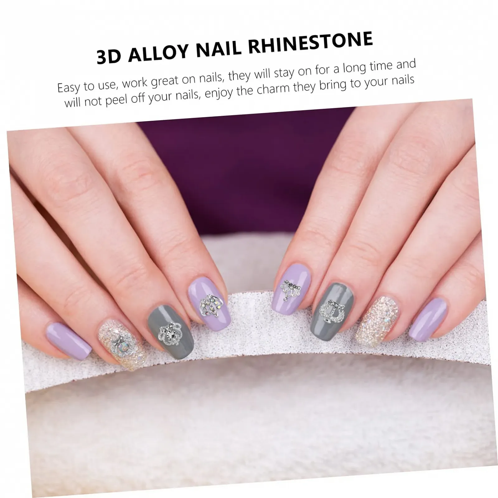 Украшение для ногтей Корона из сплава, 50 шт., фото №9