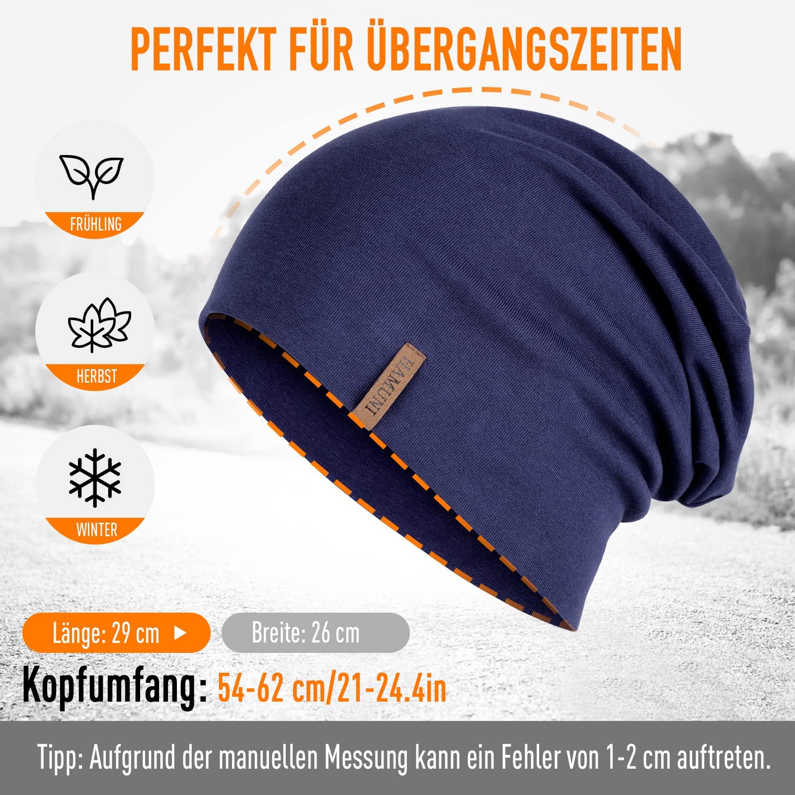 Удлиненная Шапка-Бини, Мягкая Хлопковая, фото №6