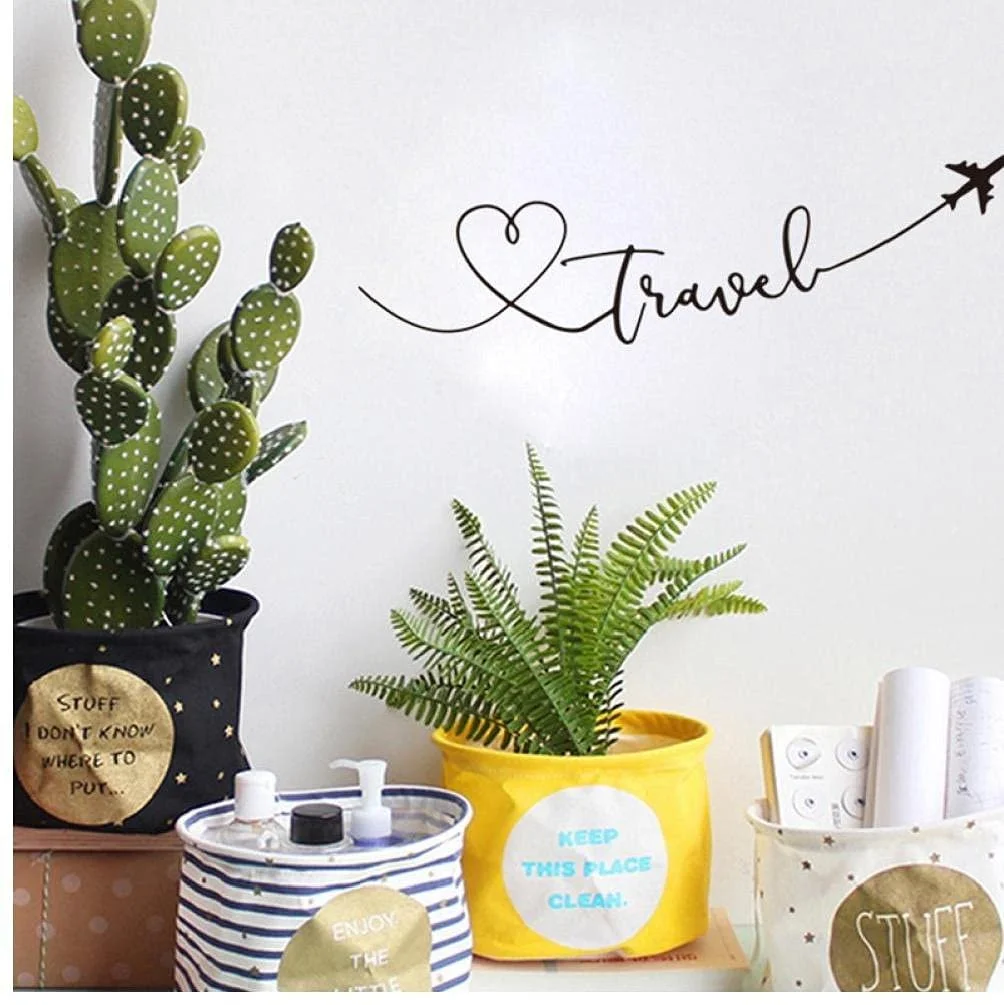 Наклейка на стіну Travel Thematic Quote Word 58 x 17 см PVC, фото №5