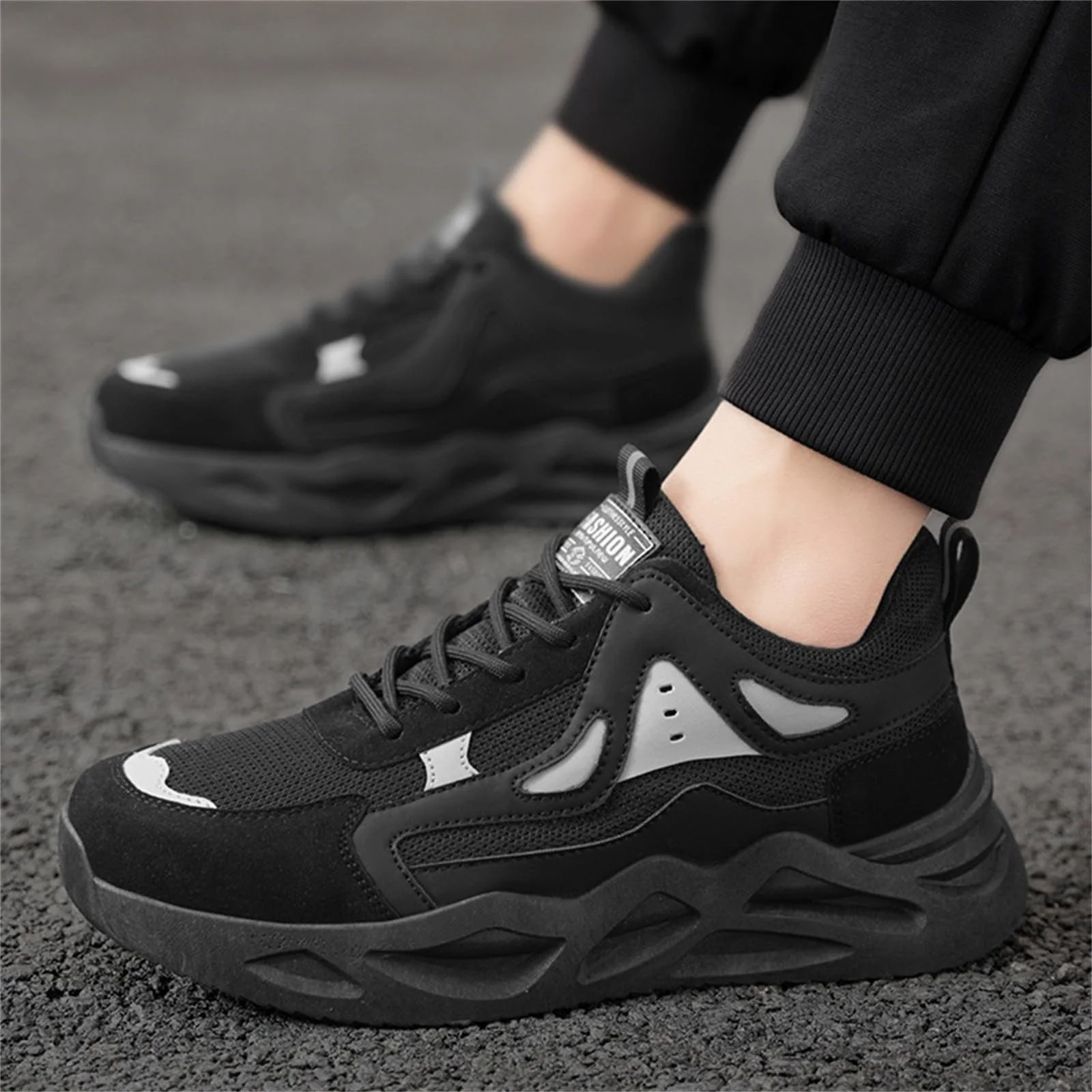 Чоловічі кросівки DKLOVIFU Elevator з підсилювачем висоти, дихаючі, сітчасті, для ходьби, для бігу, фото №3