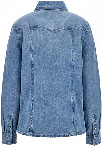 Жіноча джинсова сорочка GUESS JEANS / Блакитна / Розмір S synthetic.ua - Фото 1