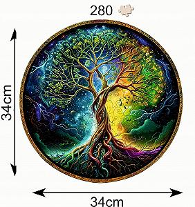 Пазл дерев'яний Tree of Life 280 деталей 34 x 34 см мотив Дерево життя synthetic.ua - Фото 1