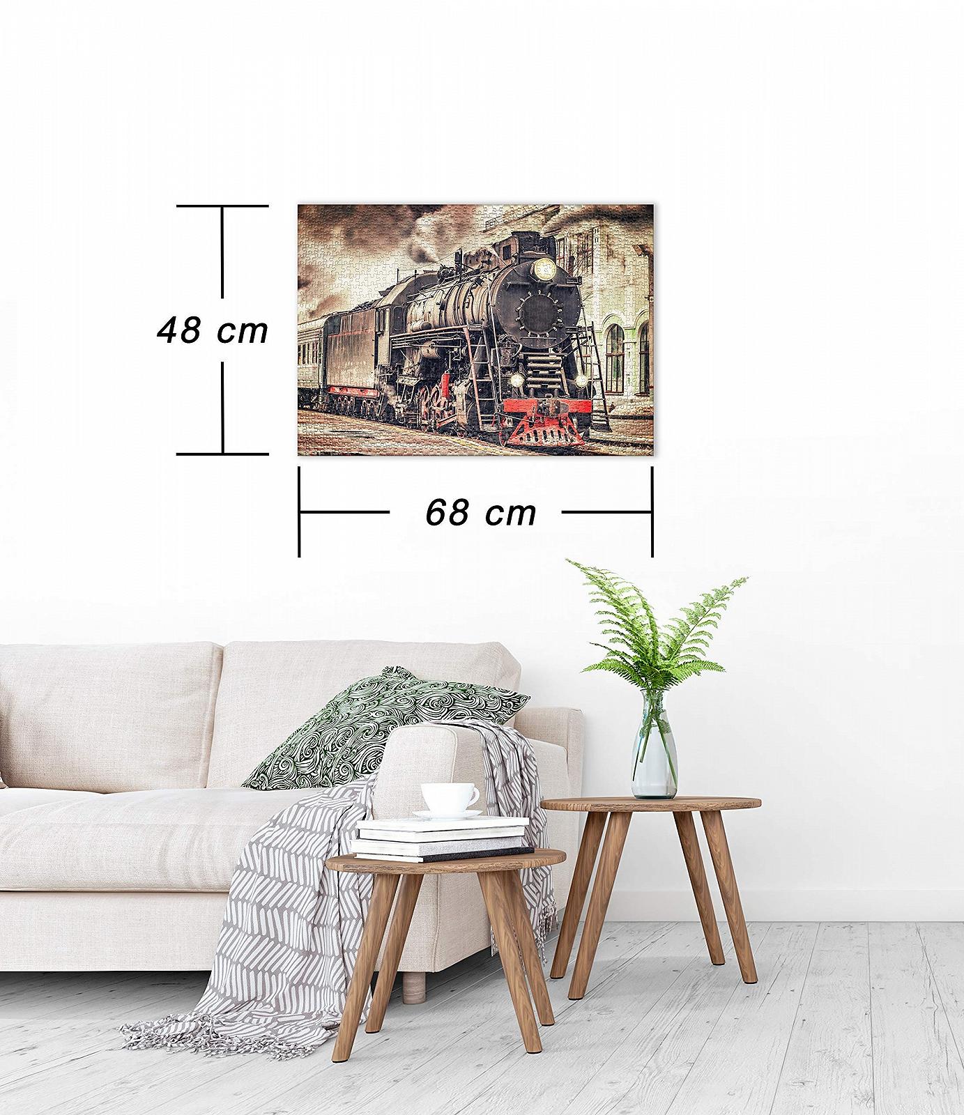 Пазл Ulmer Puzzleschmiede Railroad Classic 1000 деталей Исторический паровоз на вокзале, фото №3