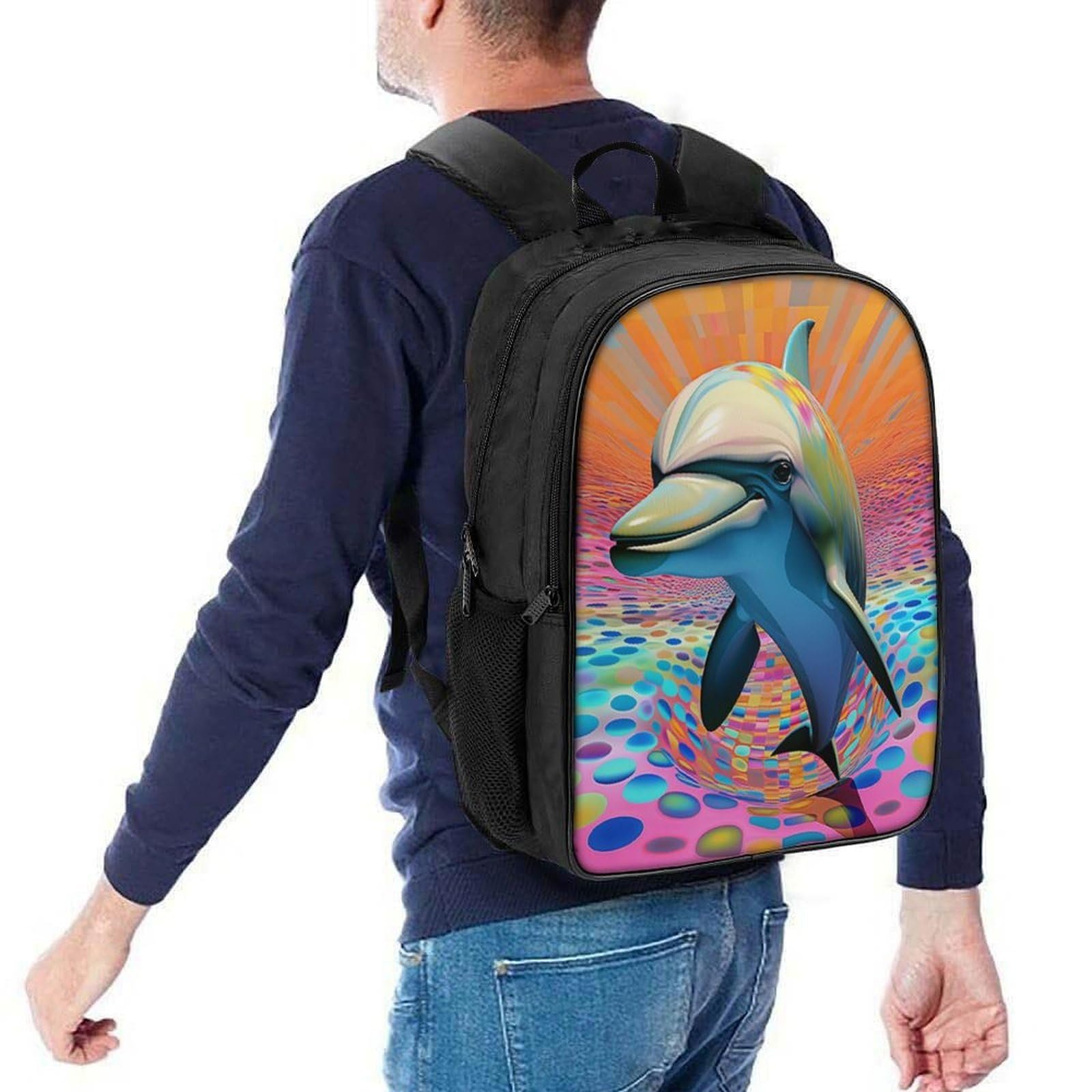 Шкільний рюкзак MXRMXR Dolphin 40x28x16см, фото №5