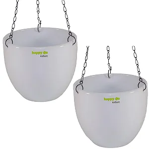 Подвесные корзины happy nature Venus 13/12 керамические 17.5 x 15 см Белый - Фото 1