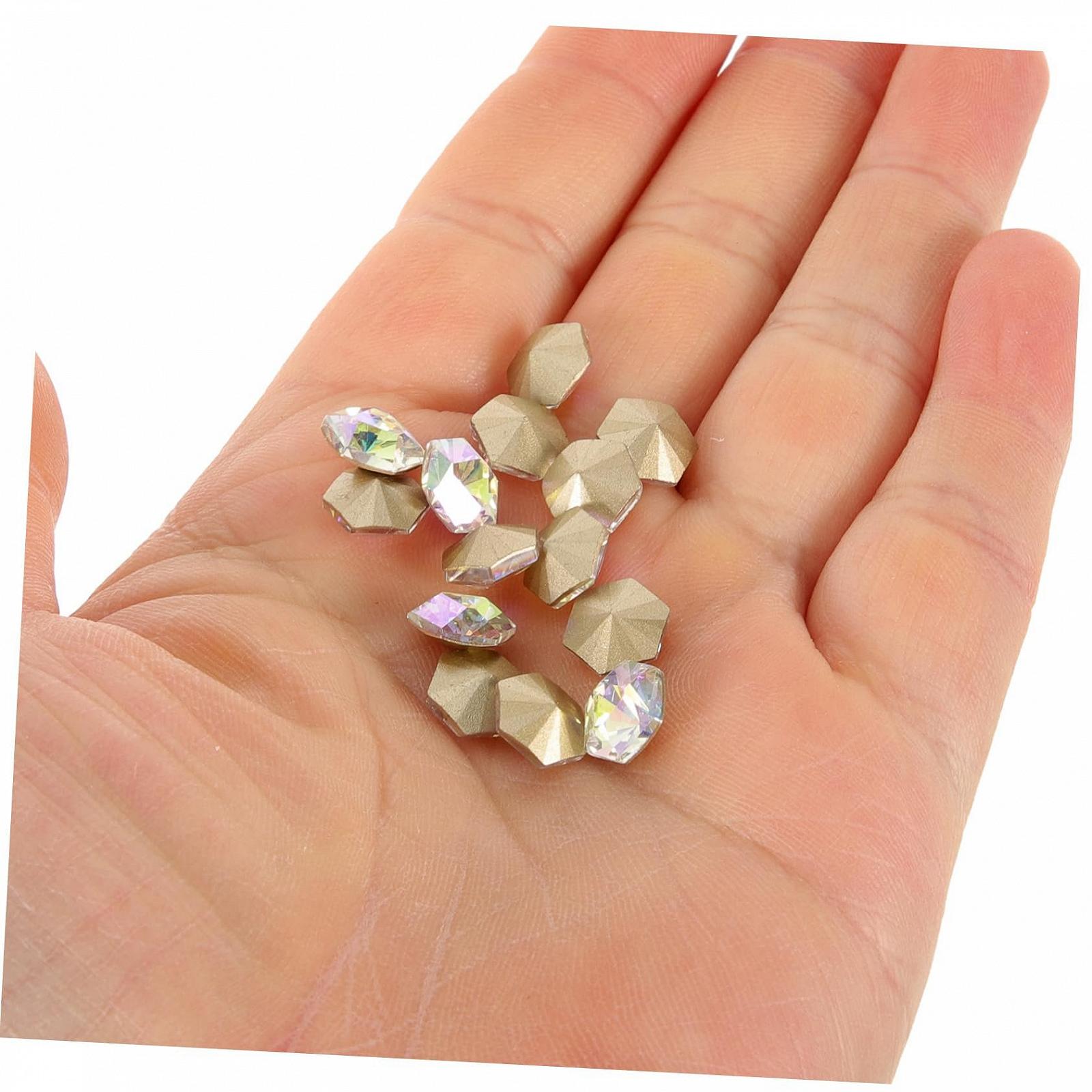 Шестигранные стразы для ногтей Healeved, 50 шт., фото №6