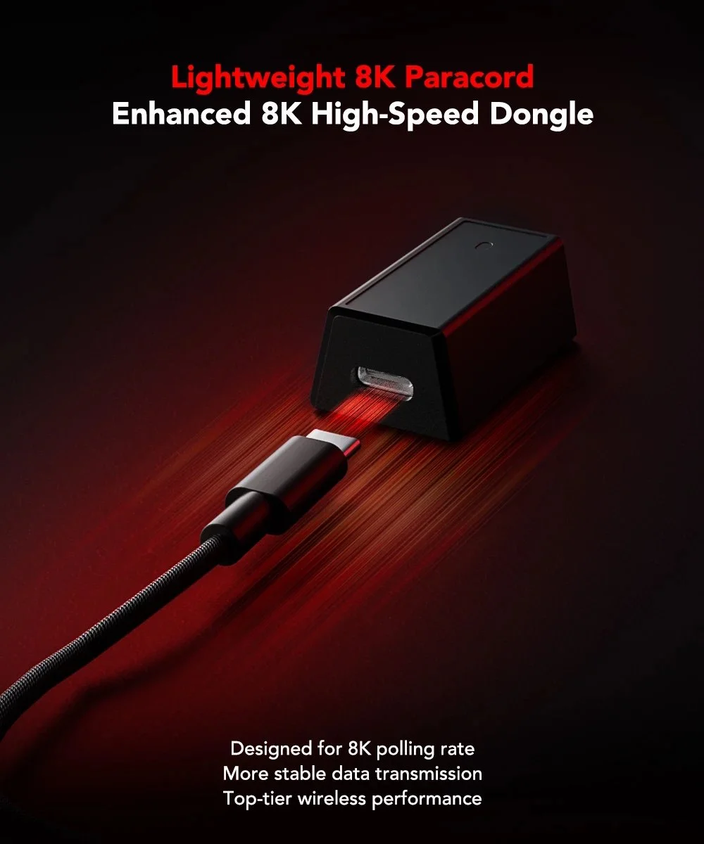 Ігрова мишка KYSONA Jupiter Ultra Green PAW3950 30000DPI 8000Гц 750IPS 50G, фото №11