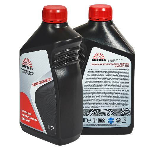 Масло для четырехтактных двигателей Vitals Semisynthetic API SL/CF 1л, фото №4