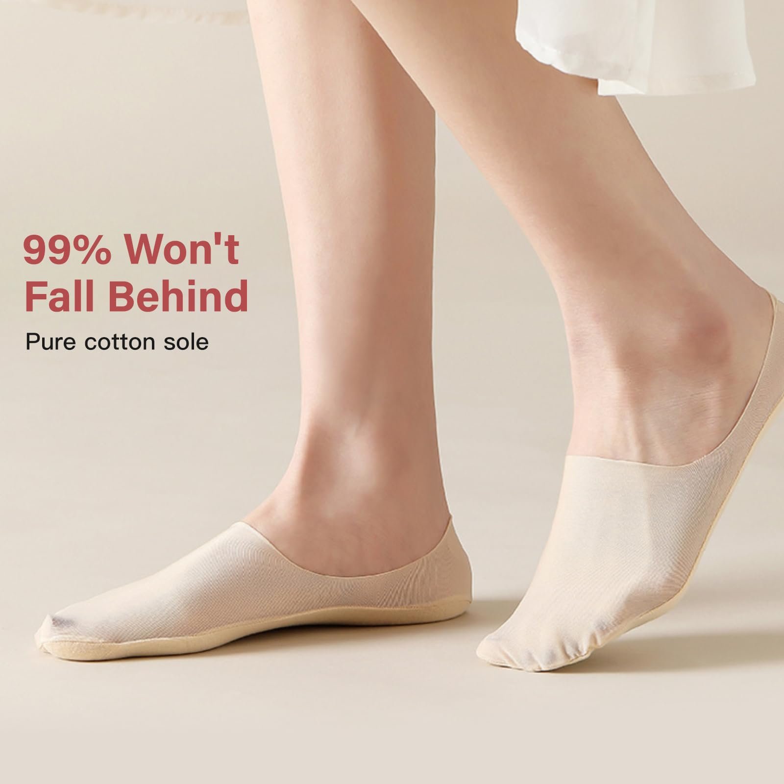 Носки-следки Женские Ультратонкие Дышащие, цвет, фото №2