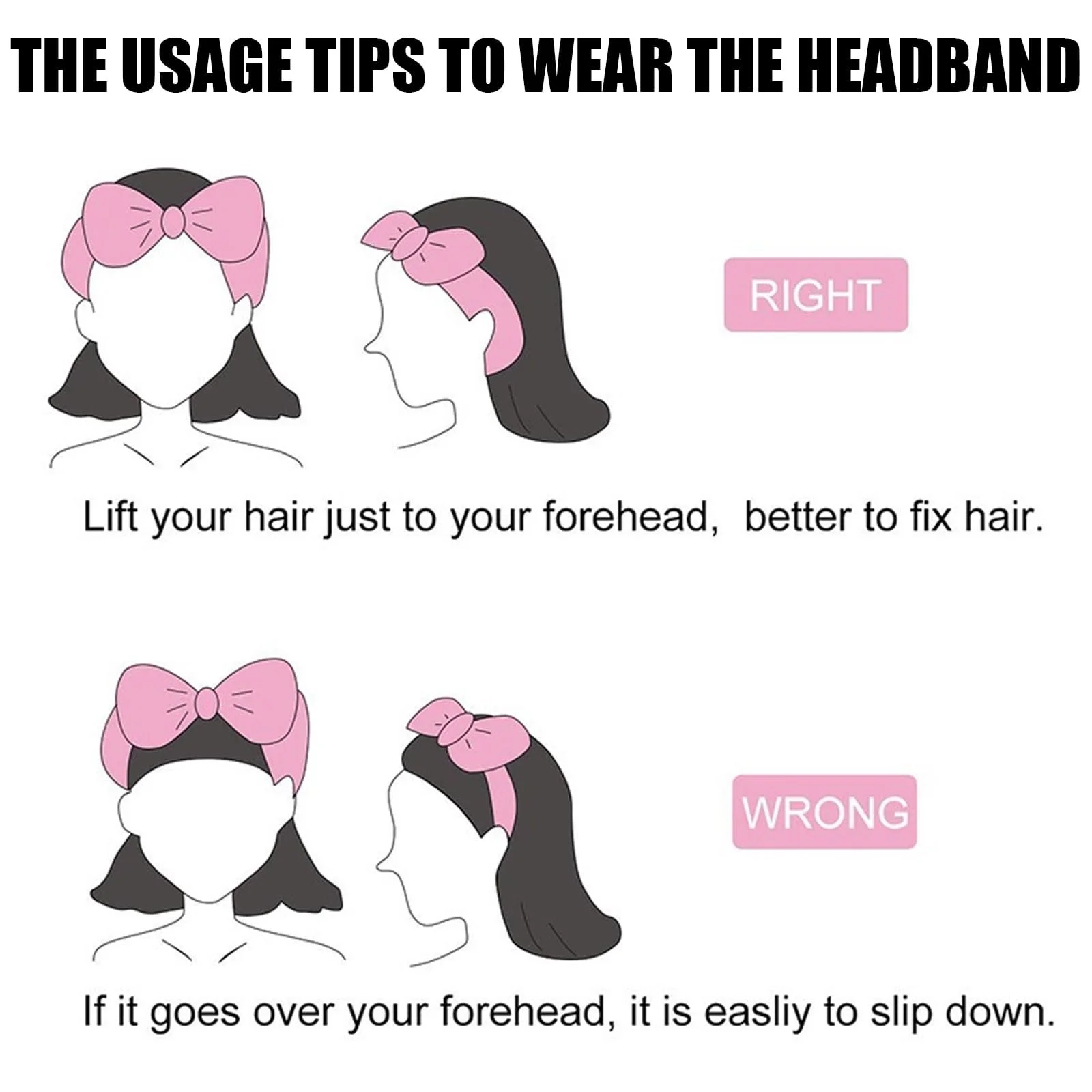 Набір пов'язок для волосся Spa Bowknot, 5 шт., фото №4