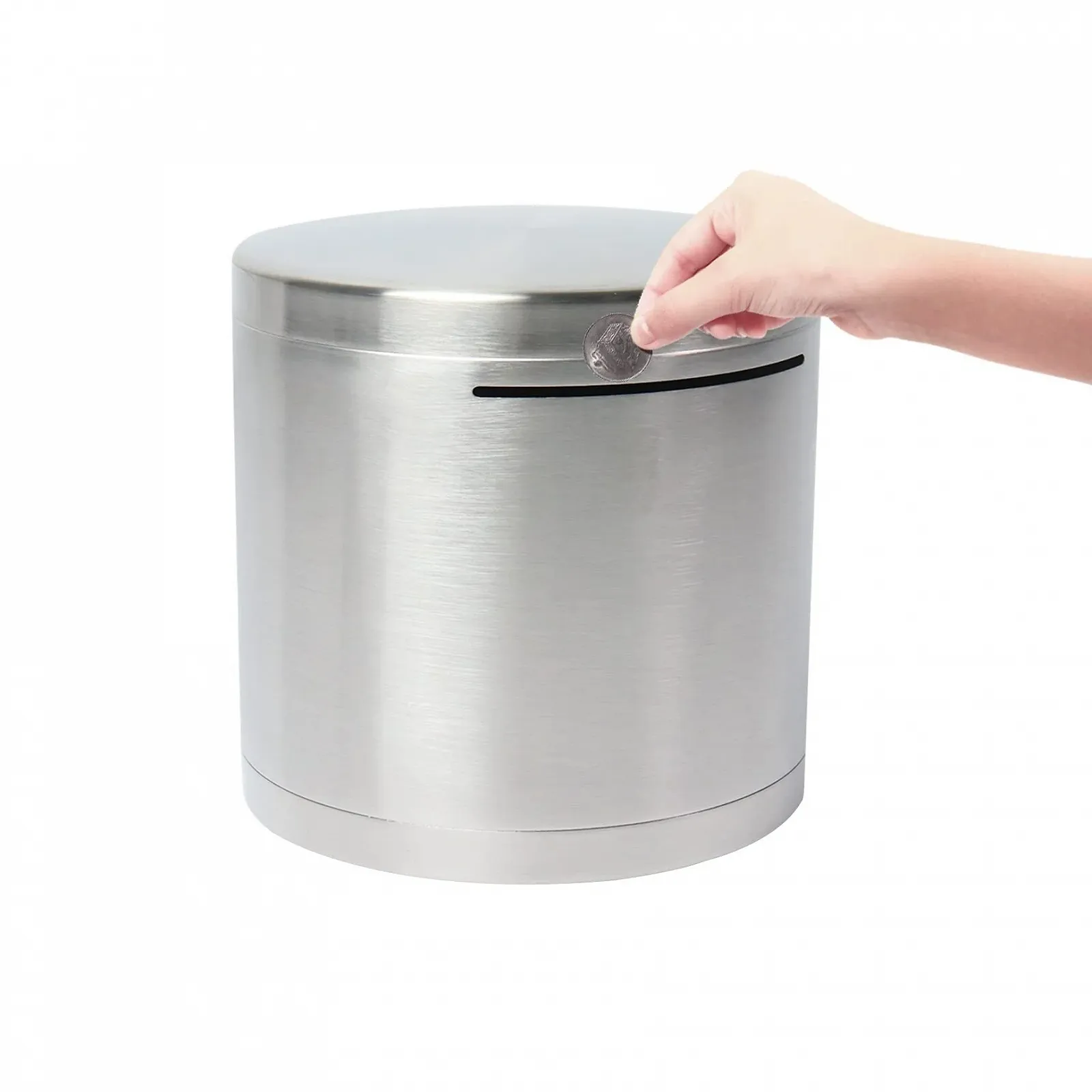 Скарбничка-сейф нержавіюча сталь невідкривна, фото №1