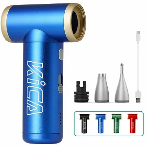 Електрична повітродувка Kica JetFan 2S Металева 117000 об/хв Безступінчасте регулювання та кнопка Turbo Синя - Фото 1