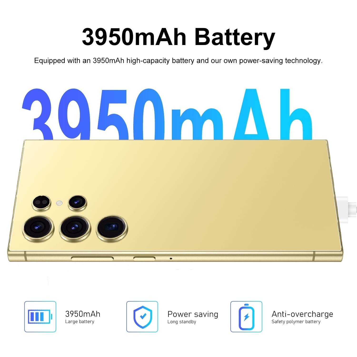 Смартфон 6.75 дюйма 3GB RAM 64GB ROM 5MP + 16MP 4G LTE Dual SIM Purple, фото №6