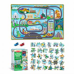 Купити Підлоговий пазл Melissa & Doug Навколосвітні автоперегони 50 елементів 91.4 x 68 см - Фото 1 Підлоговий пазл Melissa & Doug Навколосвітні автоперегони 50 елементів 91.4 x 68 см - Фото 1