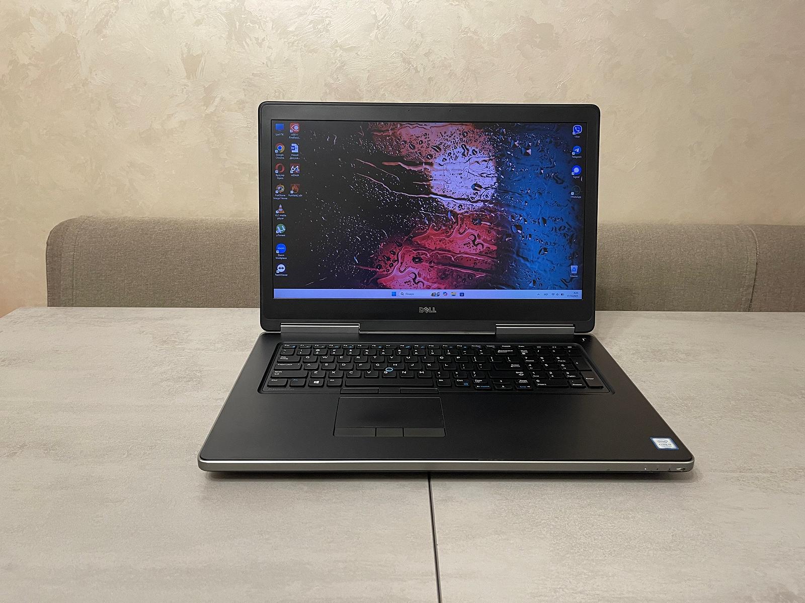 Ноутбук Dell Precision 7720, 17,3" HD+, i7-7820HQ, 16GB, 256GB+1TB, Nvidia 4GB, фото №1