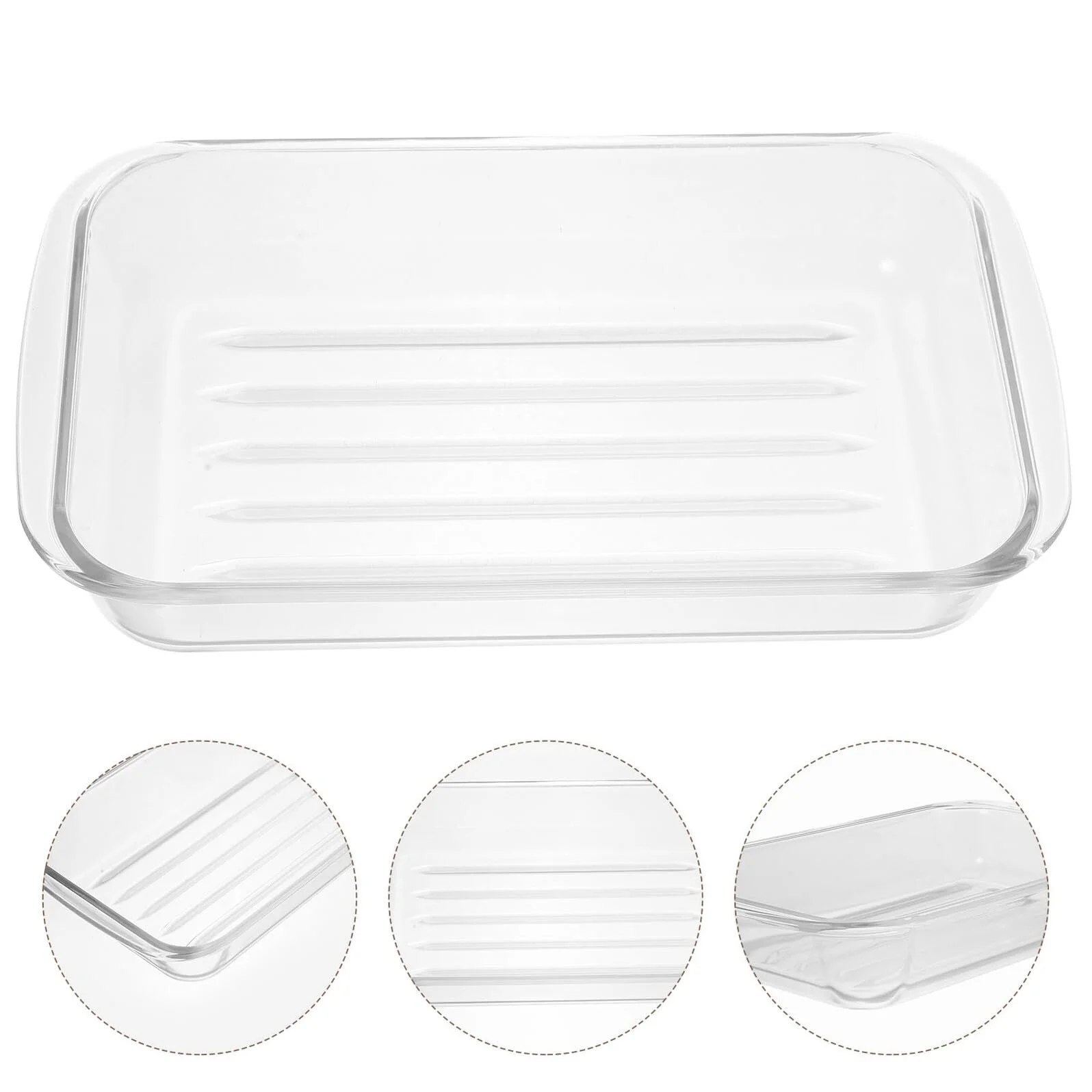 Форма для запекания TOYANDONA прямоугольная из закаленного стекла большая жаропрочная, фото №9