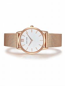 Женские часы Eastside 10080027, аналоговые, японский кварцевый механизм, браслет из нержавеющей стали, розовое золото, 3 ATM, без мотива synthetic.ua - Фото 1