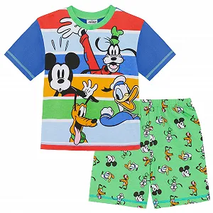 Піжама Disney Mickey, Donald, Goofy, Pluto Смугаста з короткими рукавами 100% бавовна - Фото 1