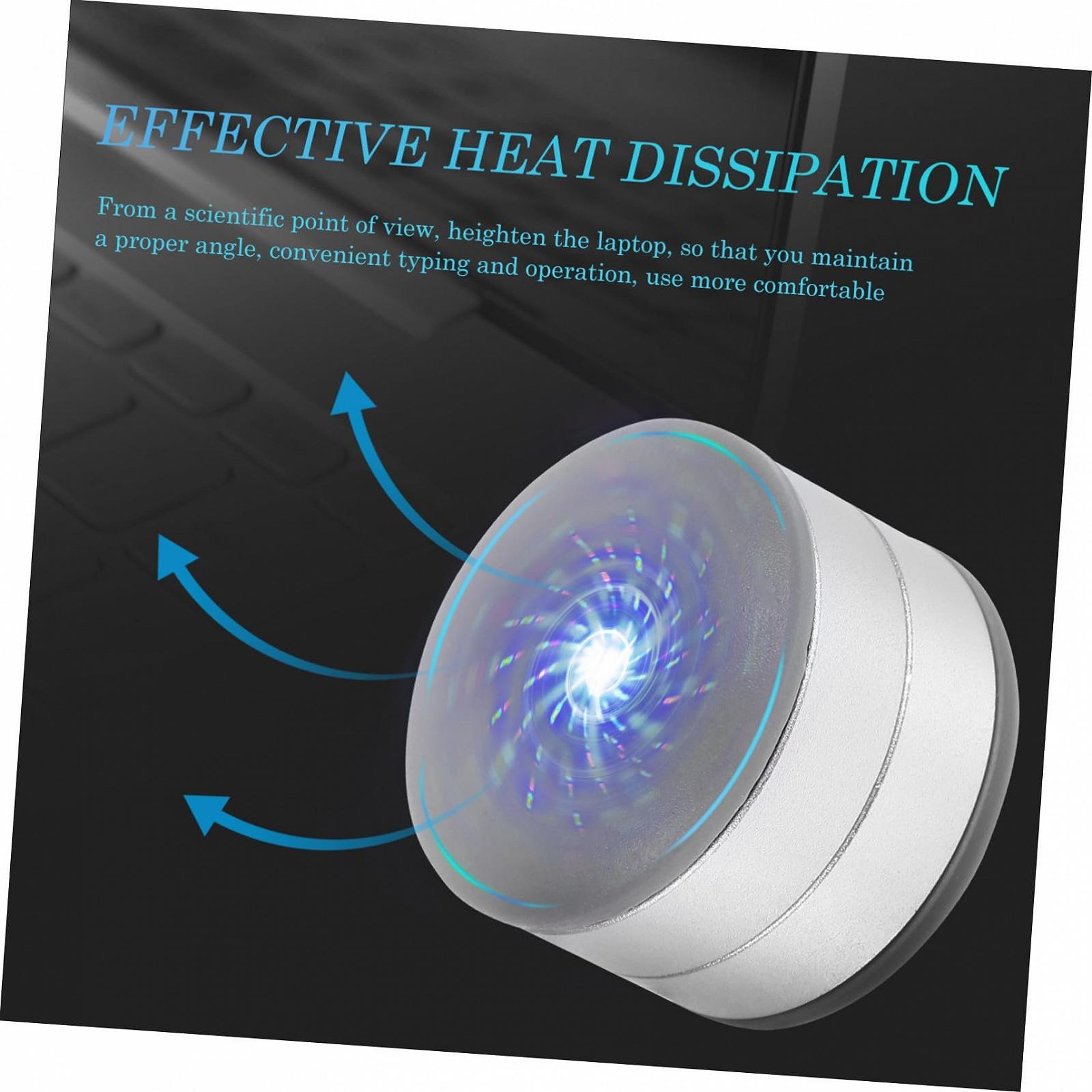 Підставка для ноутбука алюмінієва регульована по висоті (2 шт), фото №6