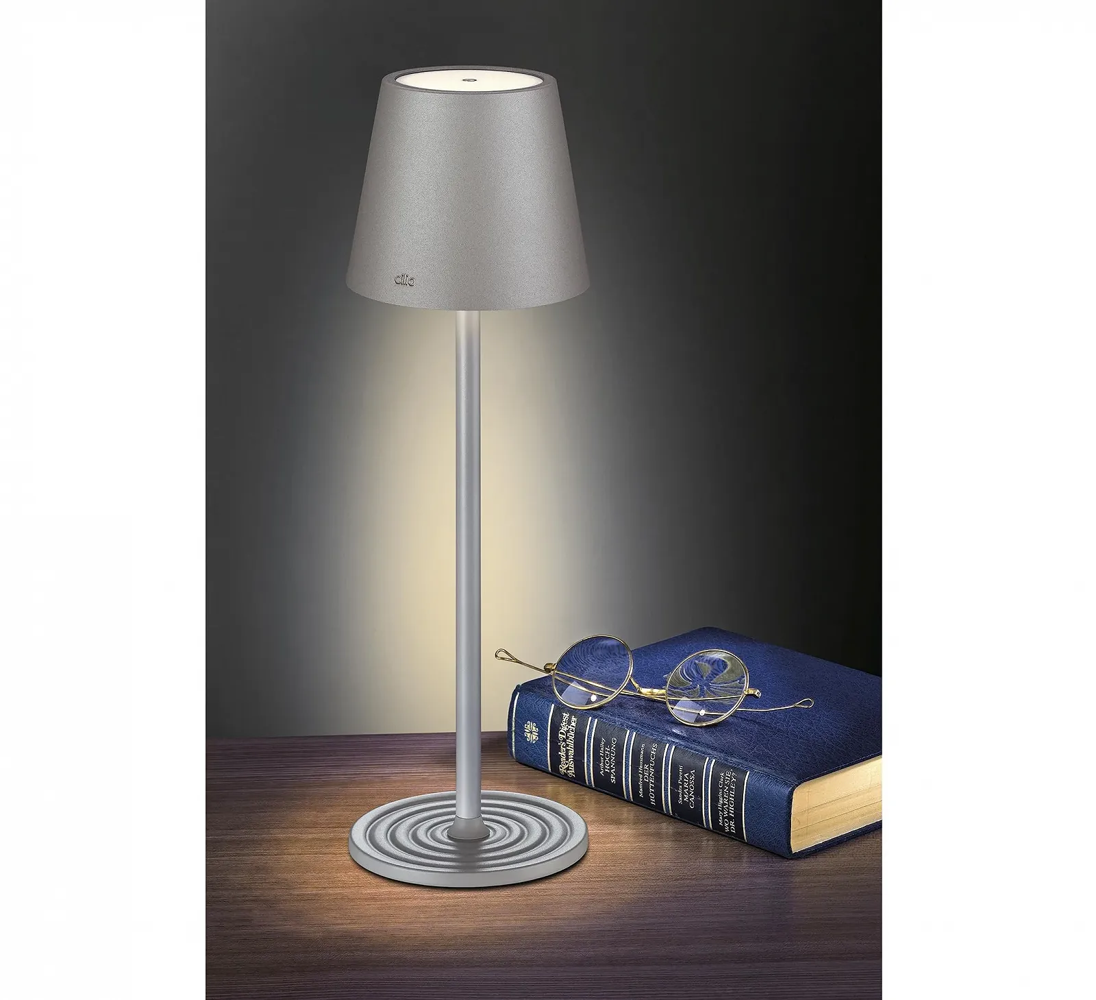 Настільна лампа Cilio Sole LED сенсорна димована Grey, фото №2
