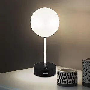 Настольная лампа Globo Touch Dimmer Регулируемая USB LED Черная synthetic.ua - Фото 1