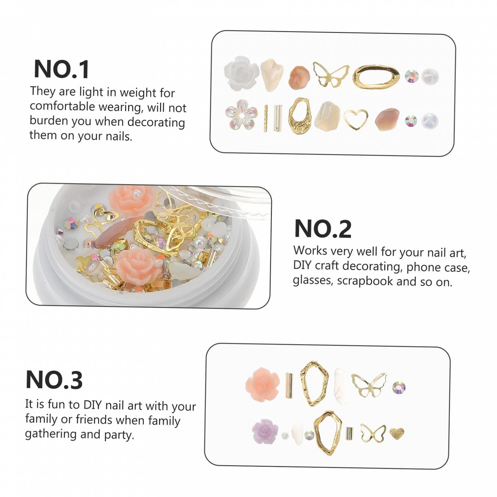 Квіти для манікюру, прикраса для дизайну нігтів своїми руками з квітковими прикрасами, фото №5