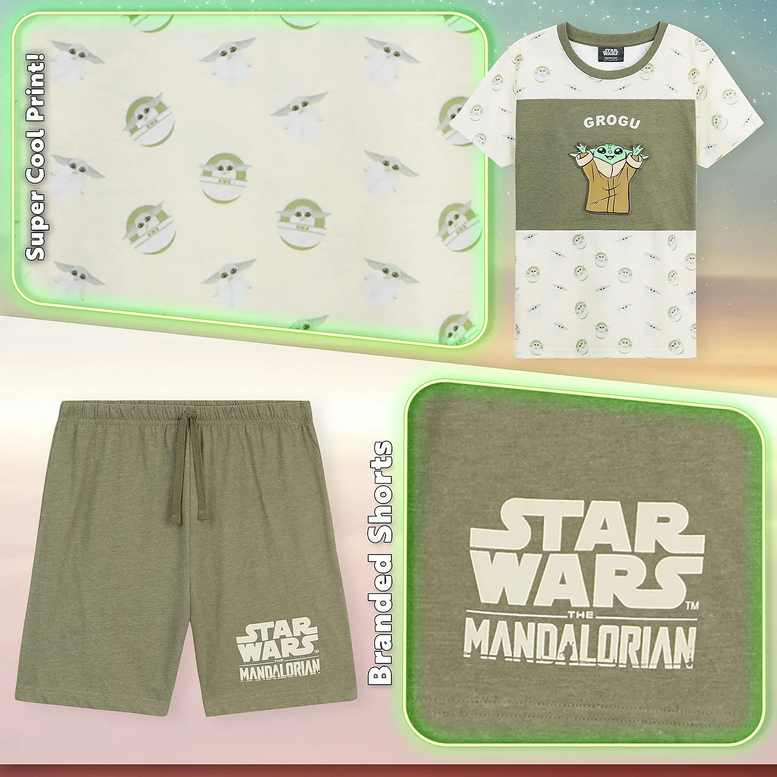 Дитяча піжама Disney Star Wars Mandalorian для хлопчиків, фото №1 Дитяча піжама Disney Star Wars Mandalorian для хлопчиків, фото №1