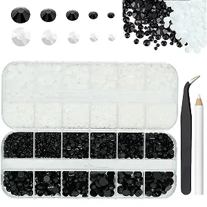 Стразы Тип Белые Черные 2 мм, 3 мм, 4 мм, 5 мм, 6 мм (SS8-SS30) - Фото 1