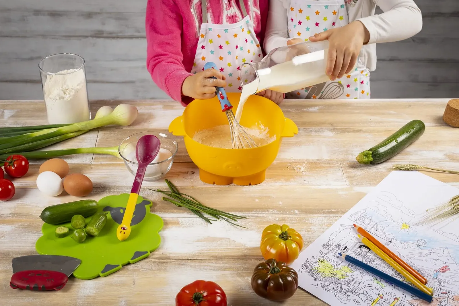Набір мисок KUHN RIKON Kinderkitchen Mix 3 шт з вінчиком та ложкою для дітей, фото №10 Набір мисок KUHN RIKON Kinderkitchen Mix 3 шт з вінчиком та ложкою для дітей, фото №10