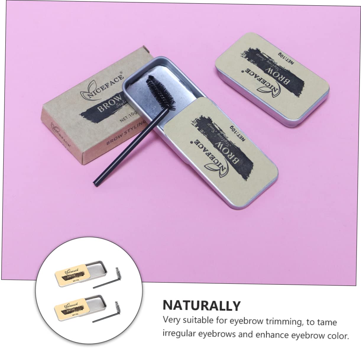 Набір minkissy Eyebrow Soap 2 одиниць Безбарвний Гелева текстура, фото №4