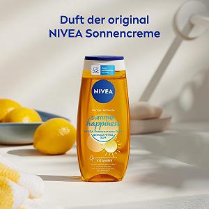 Гель для душа NIVEA Summer Happiness pH-нейтральный с витаминами C и E 250 мл synthetic.ua - Фото 1