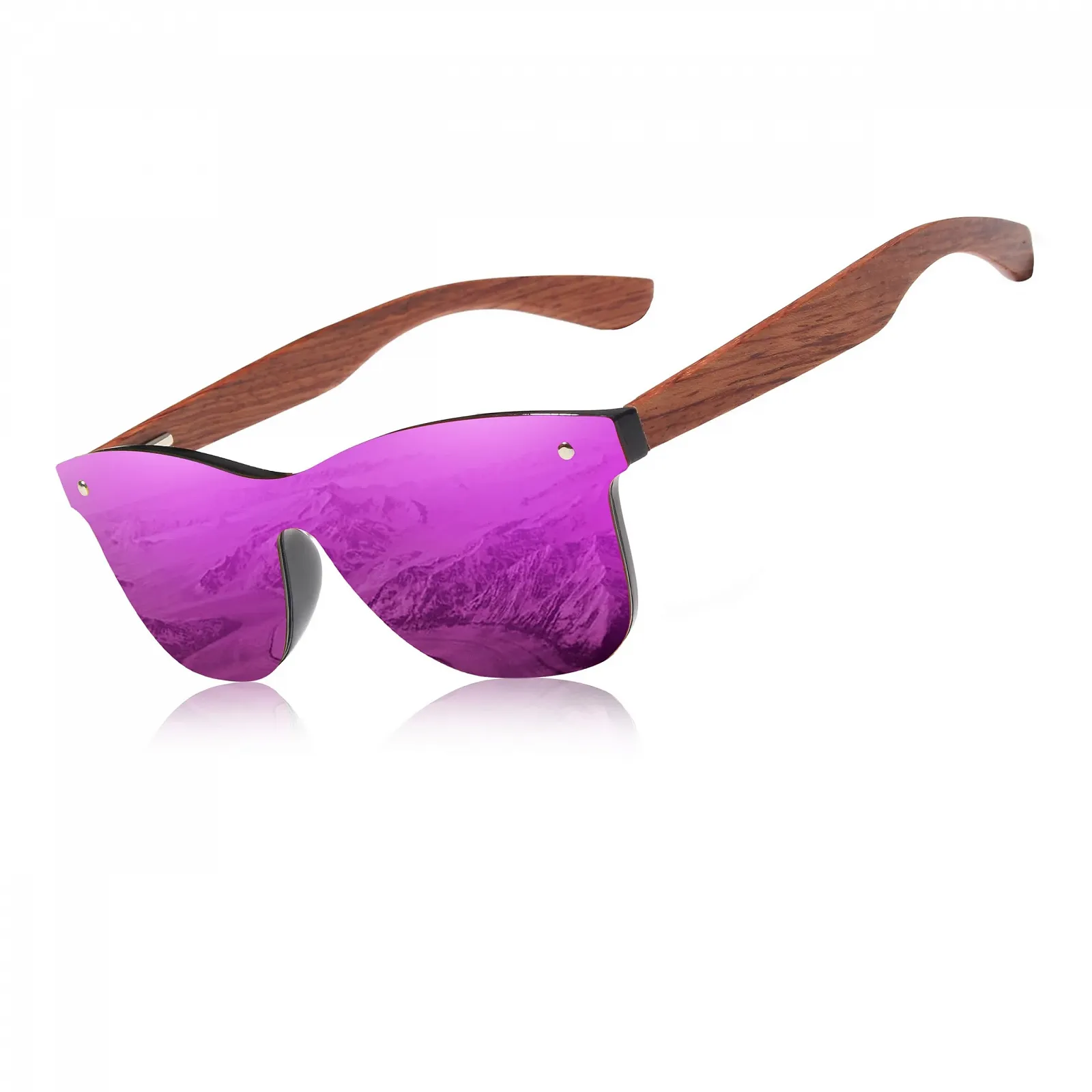 Сонцезахисні окуляри KINGSEVEN Bubinga Поляризовані Ретро Вінтаж Стильний дизайн для чоловіків і жінок, фото №1