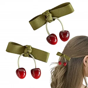 Купить Заколка для волос Cherry Bow Alligator Clips Cherries Small Pack of 2 Красный - Фото 1 Заколка для волос Cherry Bow Alligator Clips Cherries Small Pack of 2 Красный - Фото 1