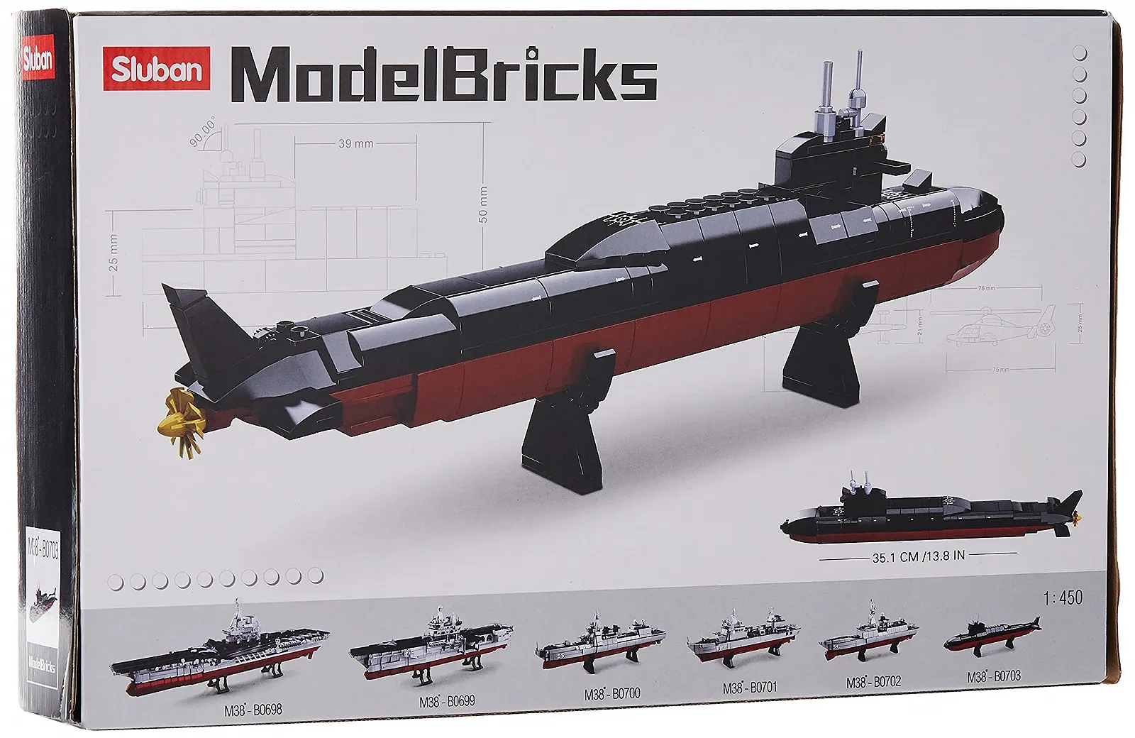 Конструктор SLUBAN M38-B0703 Модельные Кирпичи Модель Транспортных Средств Стратегическая Подводная Лодка, игровой и строительный набор из 227 деталей, для детей от 8 лет, фото №2 Конструктор SLUBAN M38-B0703 Модельные Кирпичи Модель Транспортных Средств Стратегическая Подводная Лодка, игровой и строительный набор из 227 деталей, для детей от 8 лет, фото №2