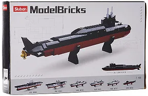 Конструктор SLUBAN M38-B0703 Модельные Кирпичи Модель Транспортных Средств Стратегическая Подводная Лодка, игровой и строительный набор из 227 деталей, для детей от 8 лет synthetic.ua - Фото 1