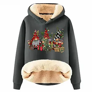 Женский рождественский свитшот Basic Свитер с круглым вырезом 3D принт Рождественский свитшот Свободная рубашка с длинным рукавом Топы с длинным рукавом Рождественская осенняя зимняя уличная мода - Фото 1