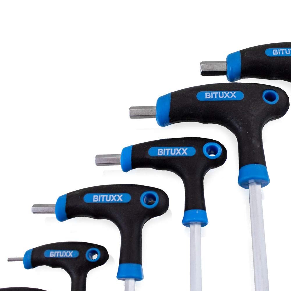 Набір викруток BITUXX 11 штук Hexagon Socket T Cross Handle 2-10 мм, фото №2
