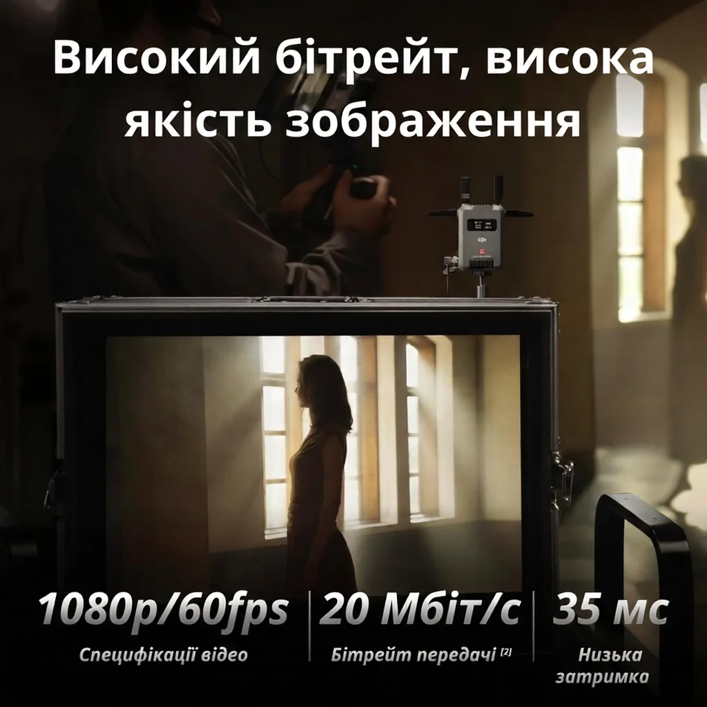 Комплект DJI SDR Transmission Combo / Передача відео до 3 км / 1080p 60fps / Затримка 35 мс / SDI+HDMI (CP.RN.00000397.01), фото №4