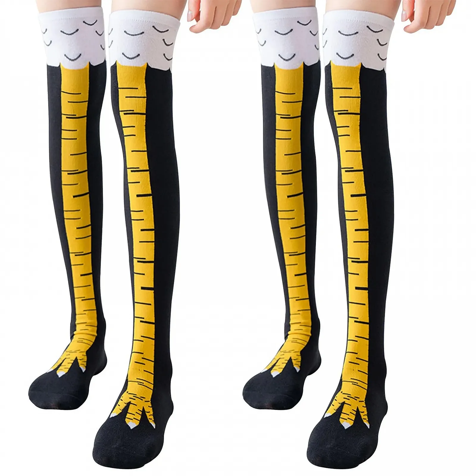 Шкарпетки з курячими лапками xianshi 2 пари, Жовтий, фото №1 Шкарпетки з курячими лапками xianshi 2 пари, Жовтий, фото №1